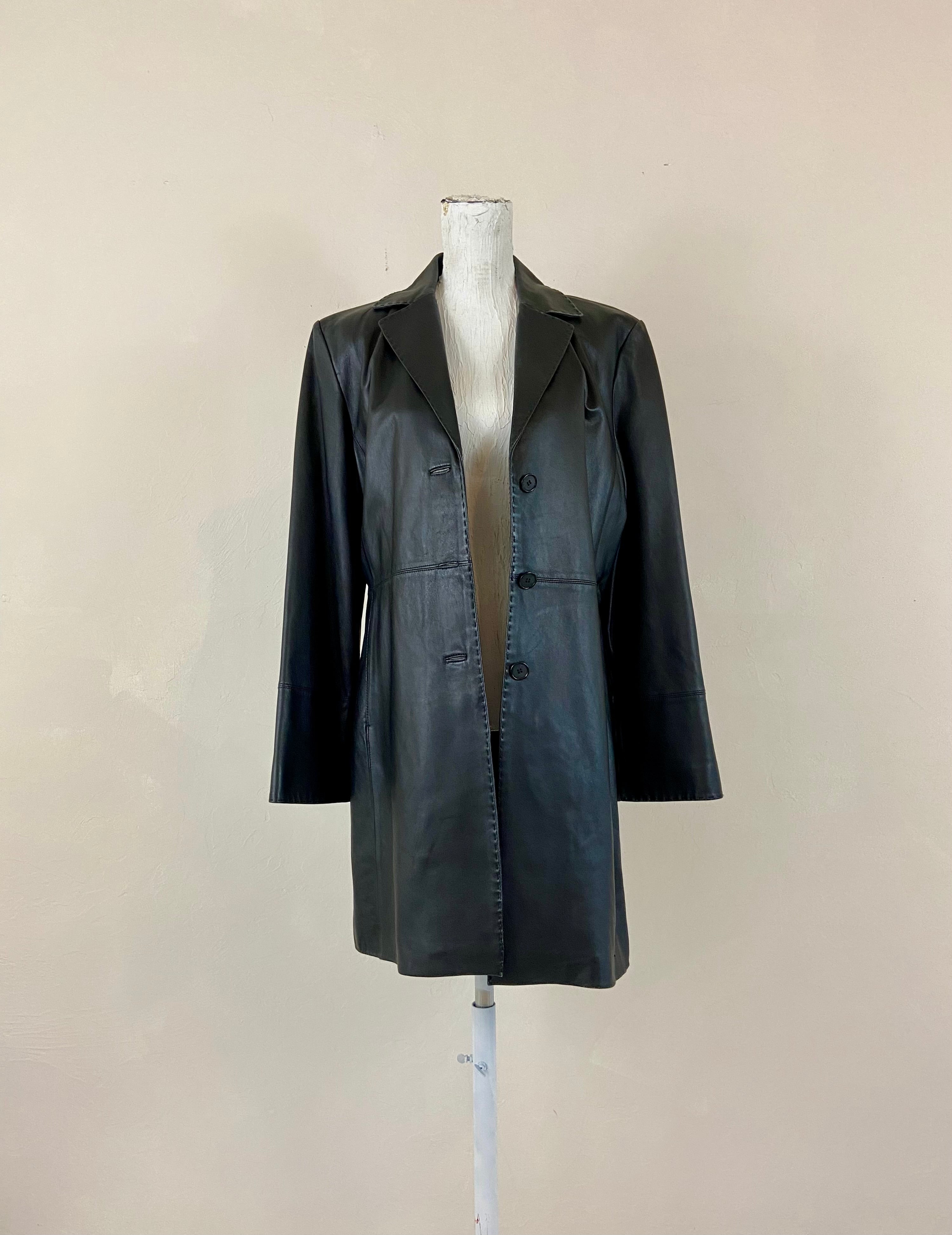 Black soft leather jacket
