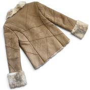Y2K Faux Seude/Fur shearling jacket (M)