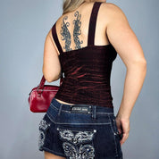 90s Vampy Iridescent Tank Top (S)