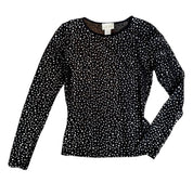 Caché Mesh Long Sleeve With Metallic Dots (M)