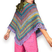 Vintage Rainbow Crochet Wrap