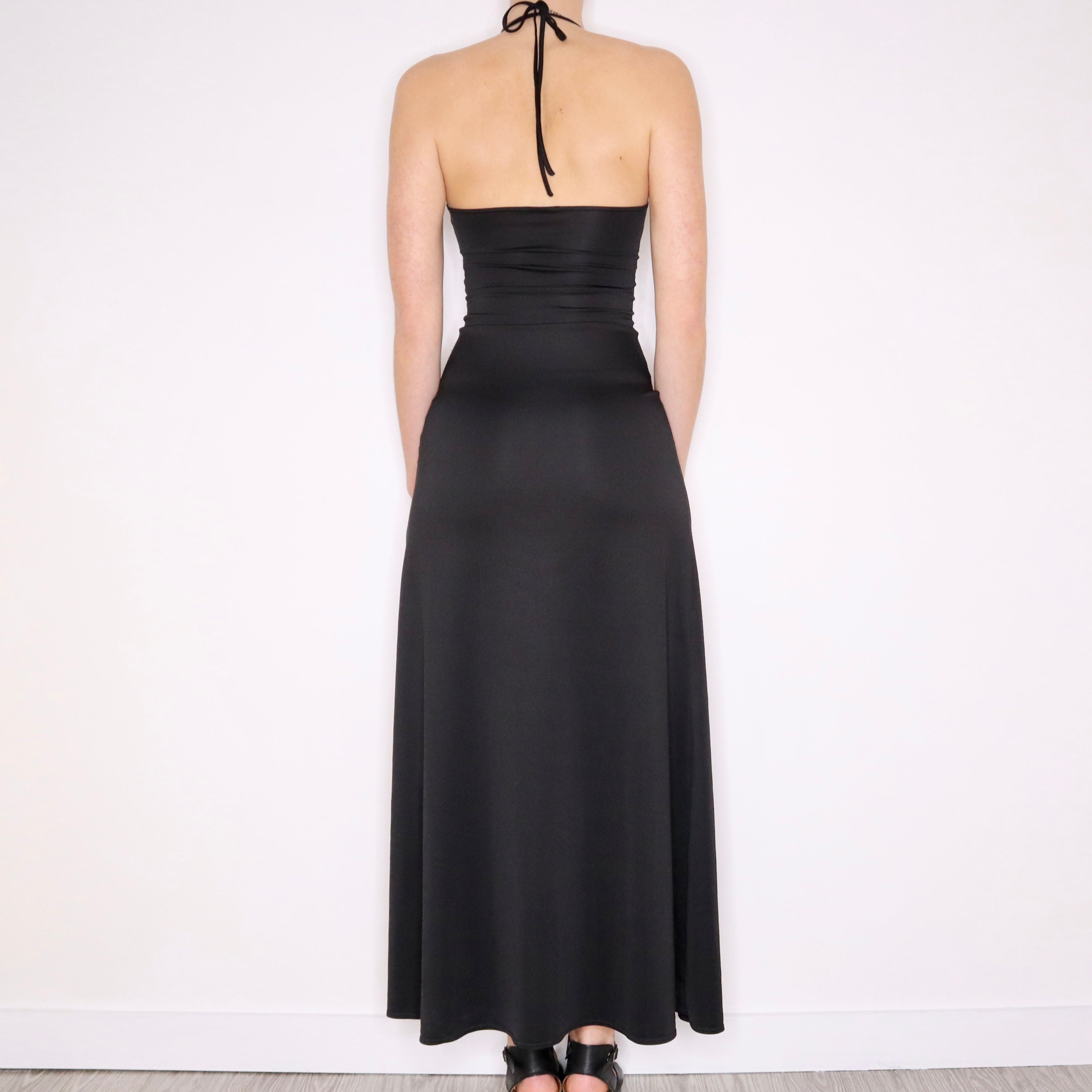 90s Sexy French Black Slip Dress (XS) Holy Thrift 90s Sexy French Black Slip Dress (XS) Holy Thrift