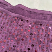 Silk Blend Beaded Sequin Skirt (M)