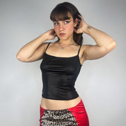 90s Leather-Look Tank Top (S)