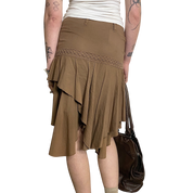 Vintage 90s Prairie Midi Skirt (XS/S)