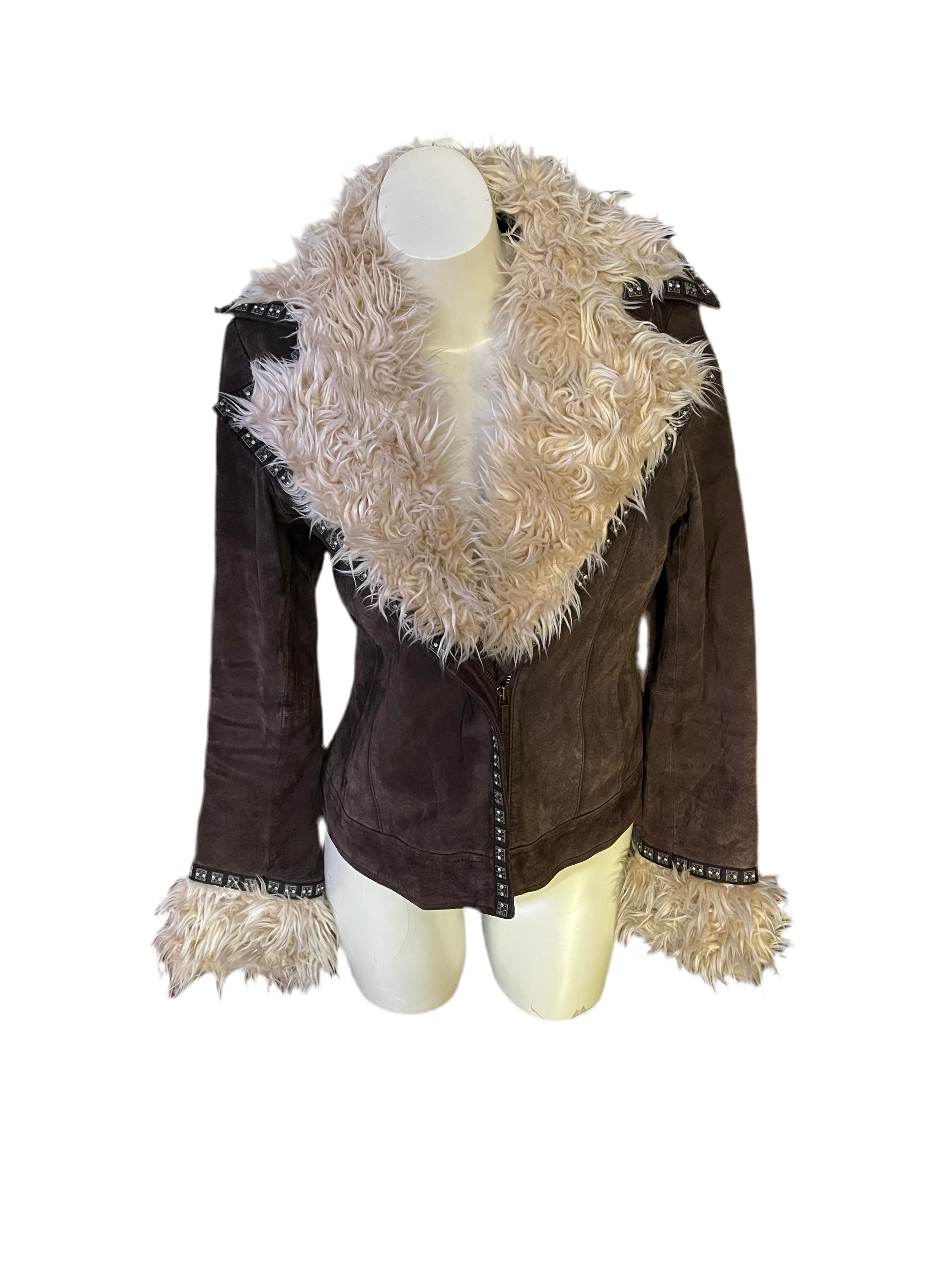 Chocolate Suede City Jacket (M)