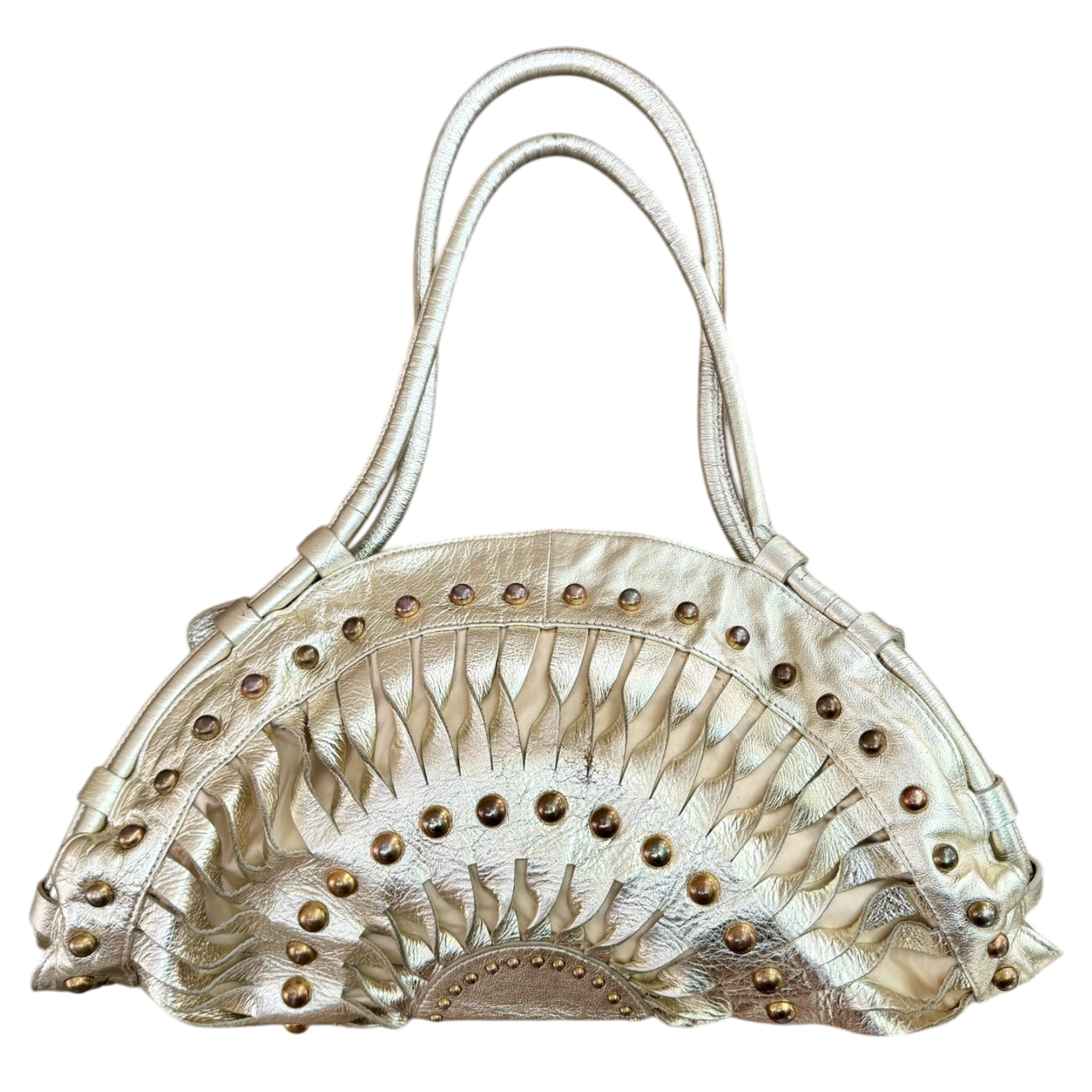 Cavalli Oversized Metallic Purse