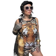 TIGER PRINT DRESS (L)