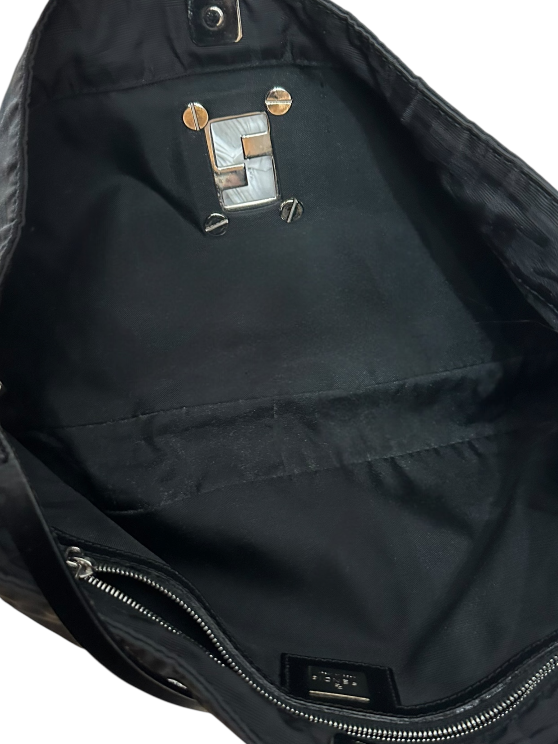 Vintage Fendi Monogram Baguette Shoulder Bag