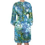 Y2K Tie Dye Blue Green Swim Cover Up (S/M)