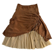Euro Asymmetrical Ruched Skirt (M)