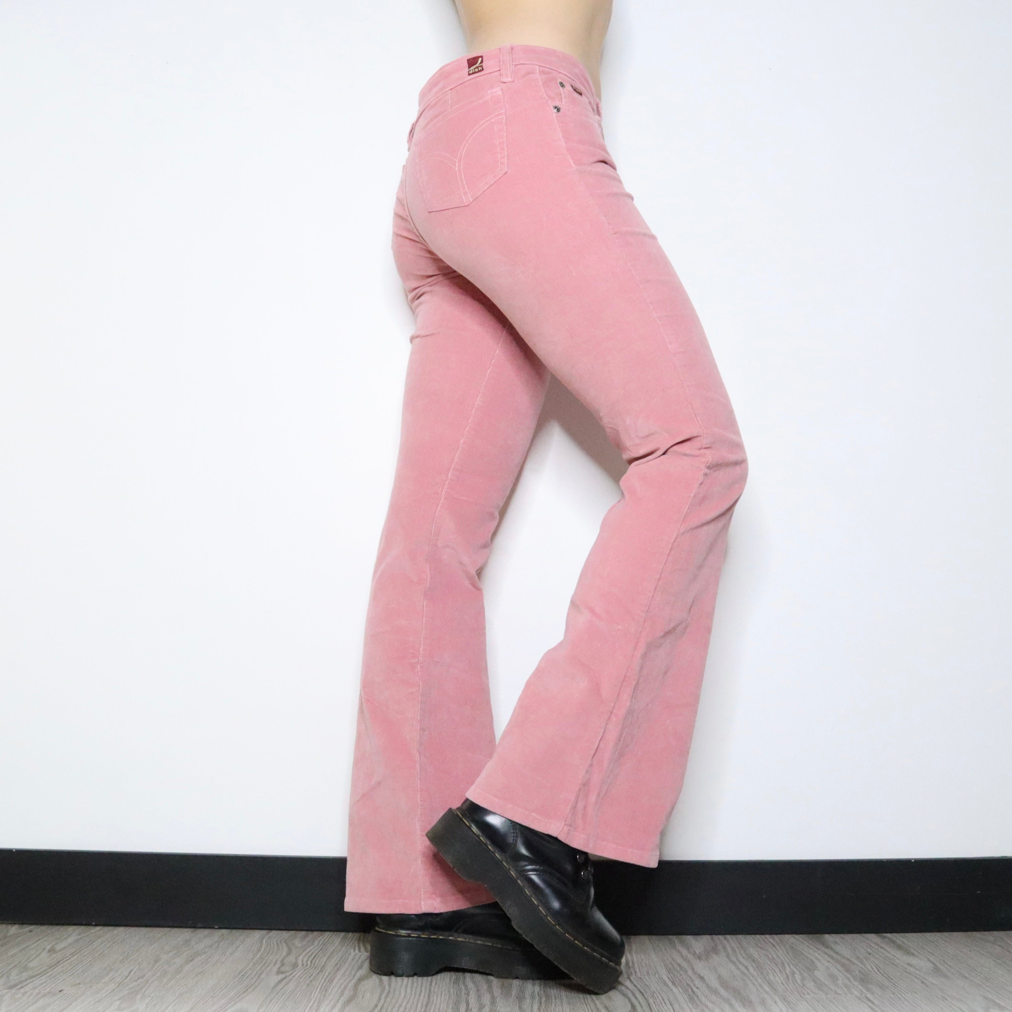 Y2K Pink Low Rise Flare Pants (M)