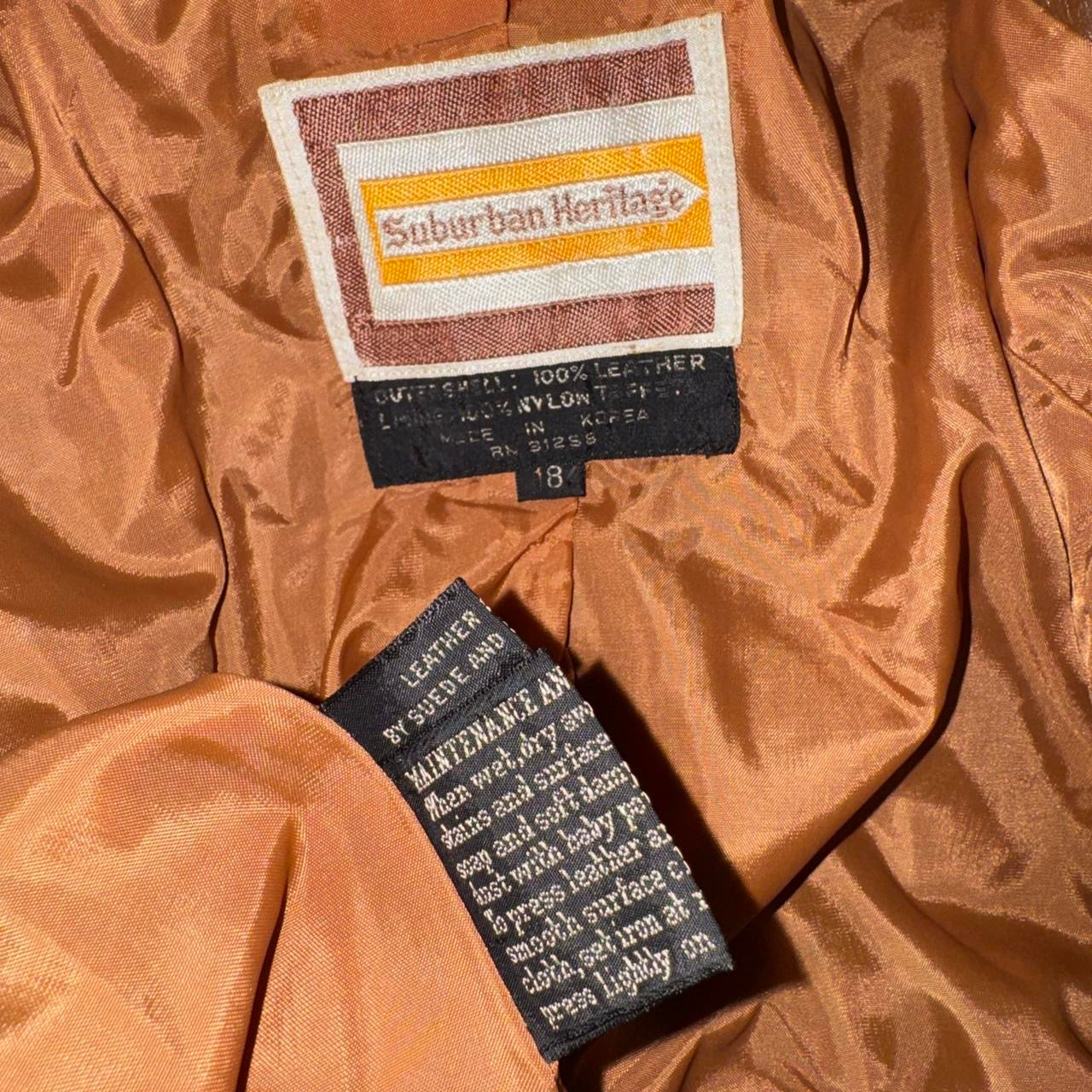 1970s Brown Leather Trench Coat (S/M)