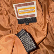 1970s Brown Leather Trench Coat (S/M)