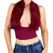 The Feral Cherry Halter Top (XS/S)