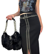 90s Morgan De Toi Belted Pencil Skirt (XS)