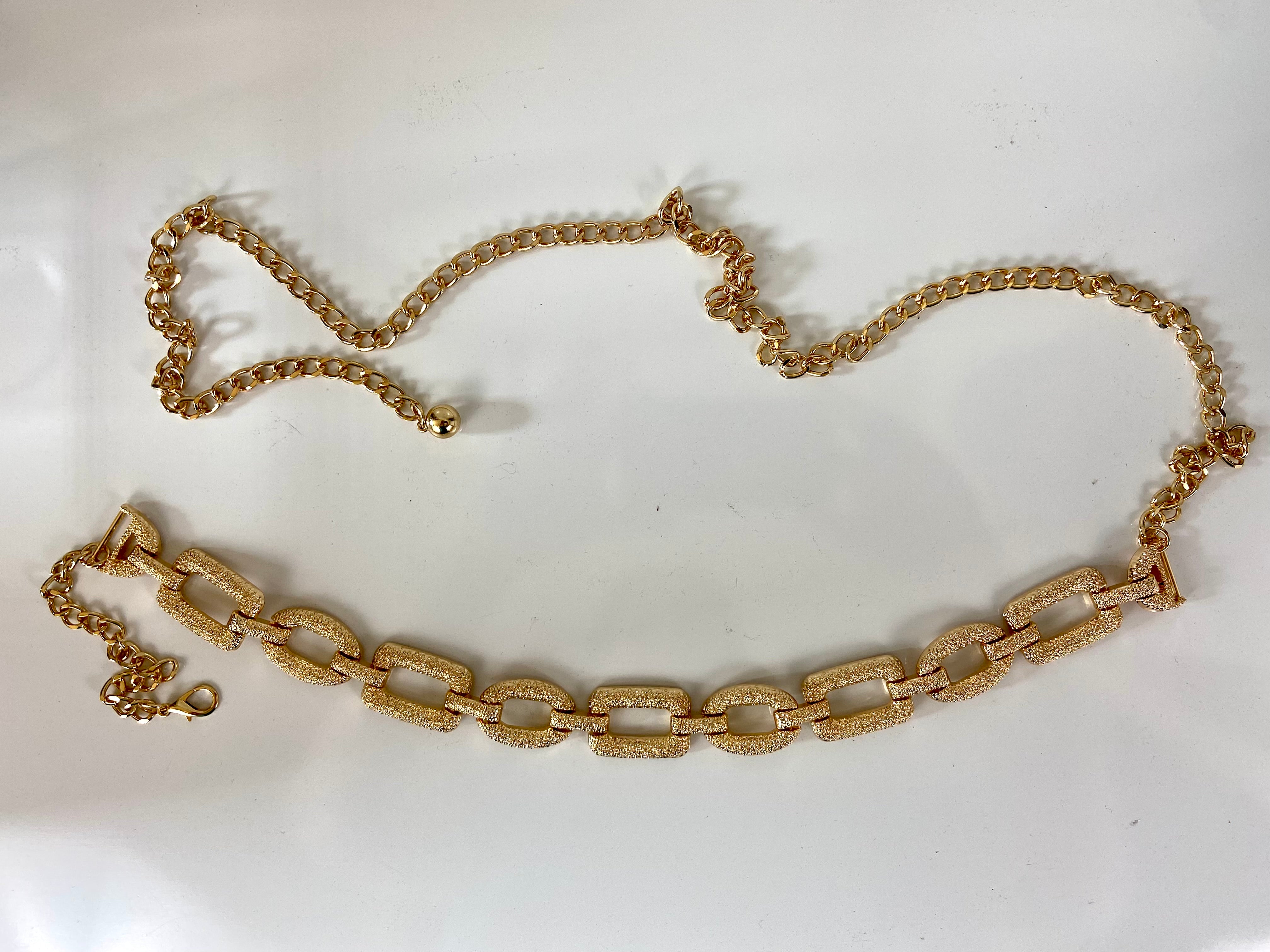 Gold waist chain belt