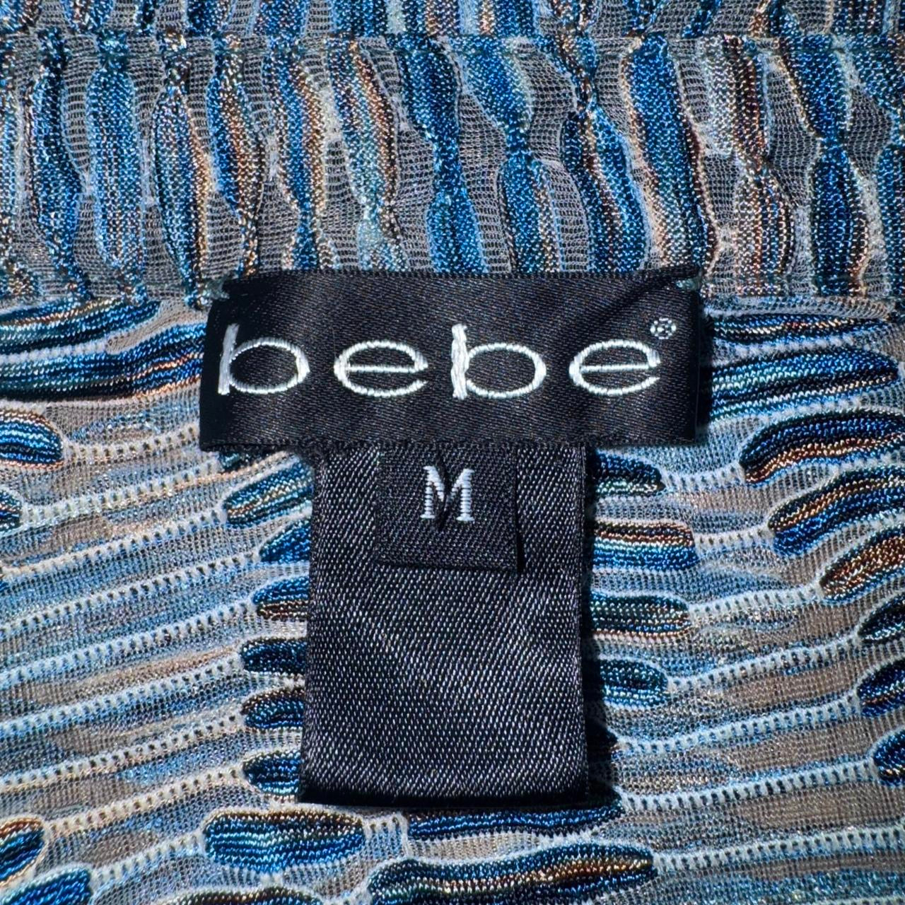 Vintage Bebe Mesh Bell Sleeve Blouse (M)