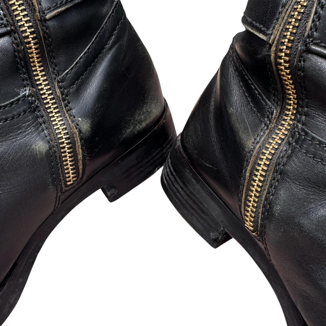 Coach Black & Brown Leather Boots (8)