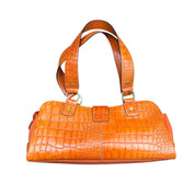 Wilson’s Leather Orange Croc Bag