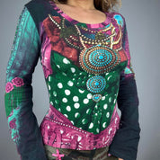 Italian Vintage Maximalist Graphic Long Sleeve (L/XL)