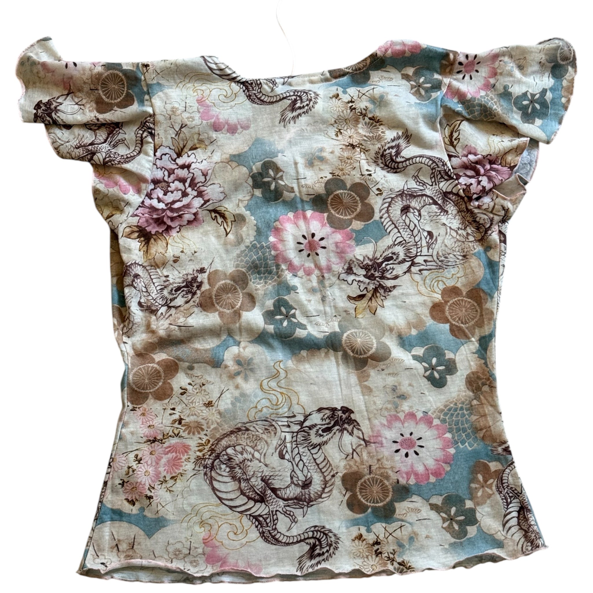 AOP dragon Y2K top (S/M)