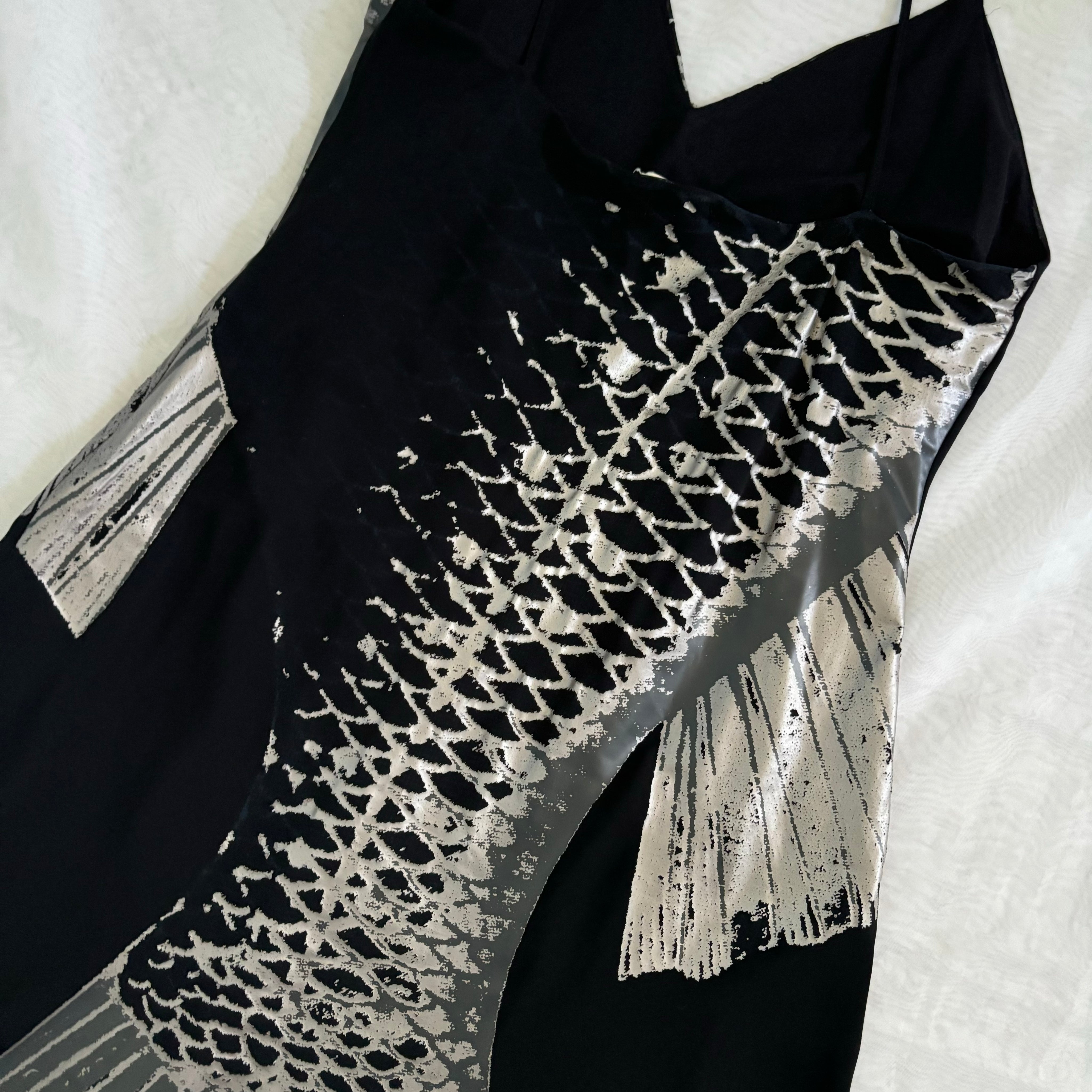 Vintage Italian Fish Print Dress (M)