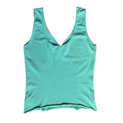 Cavalli 2000s Teal Slinky Tank Top (L)