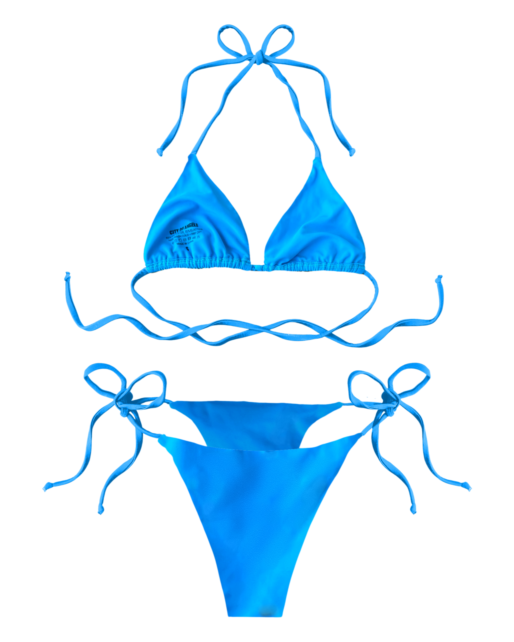 Blue Laced Bikini Bottom (XS-XL)