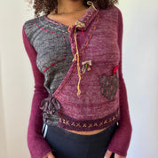 Italian Vintage Mohair Wool Cardigan (S)
