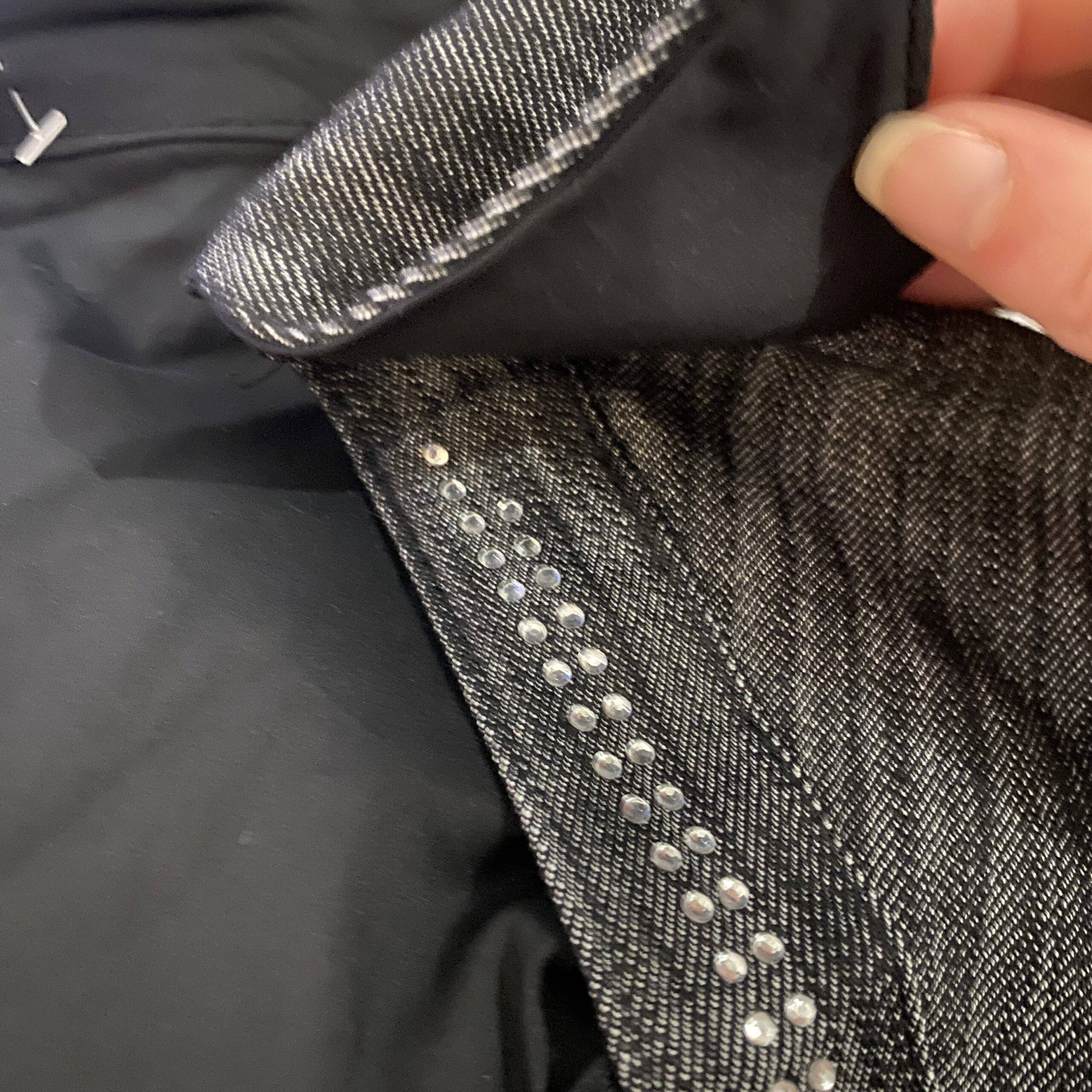 Y2K Rhinestone Button up Blouse (S)