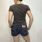 Vintage Utility Striped T-shirt (S/M)