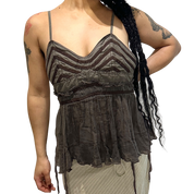 Vintage European Fairy Ruffle Cami Top (M/L)