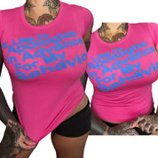 Y2K Charlotte Russe slogan baby tee (S/M)