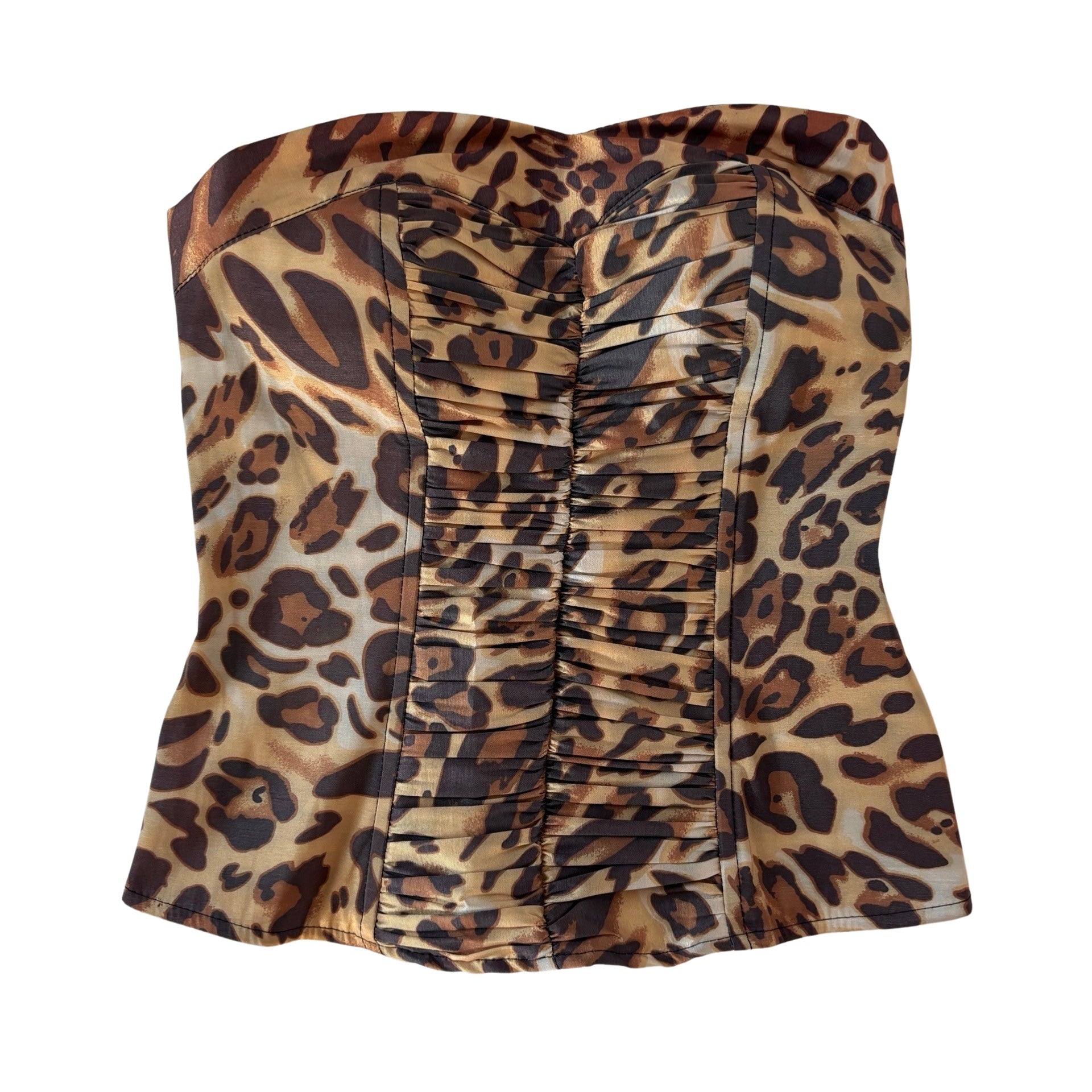2000s Leopard Bustier (XS)