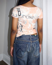 Y2K Save the Queen Mixed Media Top (S-M)