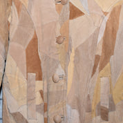 Vintage 90s Oversized Patchwork Suede Coat (M)