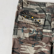 BB Jeans Embellished Camo Cargos (XS)