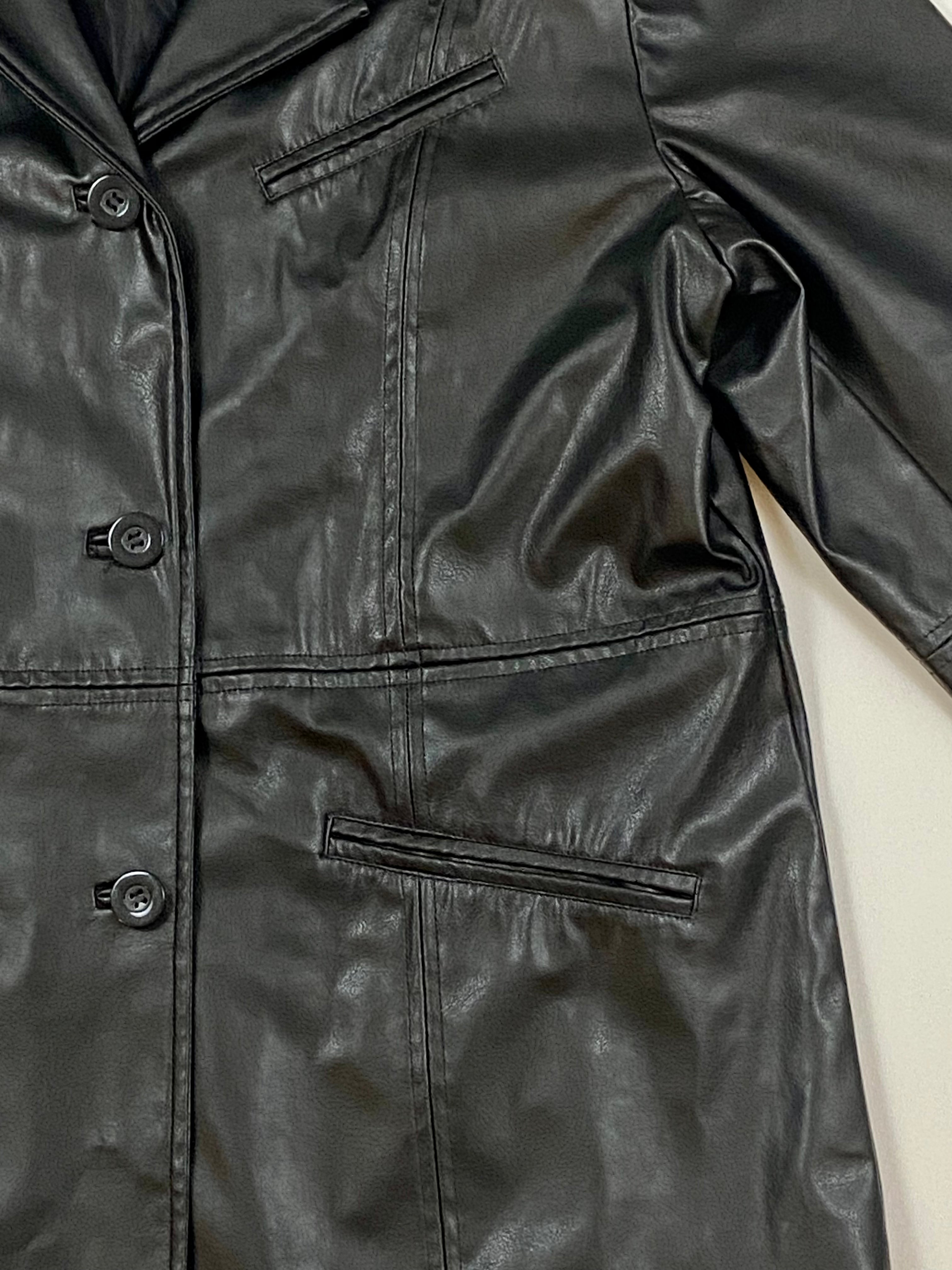 Outbrook black leather jacket