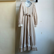 Vintage 70s gingham prairie dress (XS)