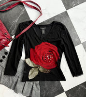 Express Rose Embellished Top (M)