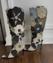 Miss Sixty Denim Patchwork Boots (6)