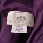 90s Royal Purple Cowl Neck Prom Dress (S)