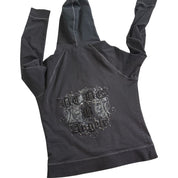 BCBG ANGELS zip up grunge hoodie (L)