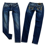 Y2K miss me angel wing skinny jeans (26)