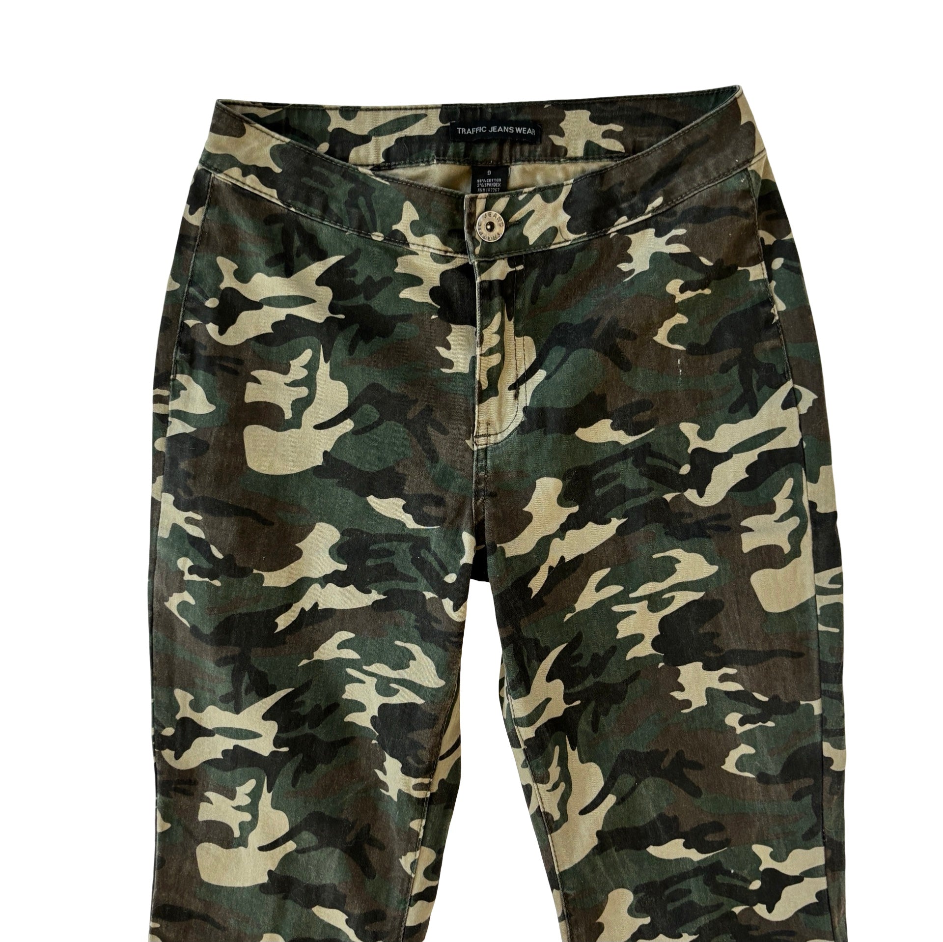 2000s Camo Bellbottoms (M)