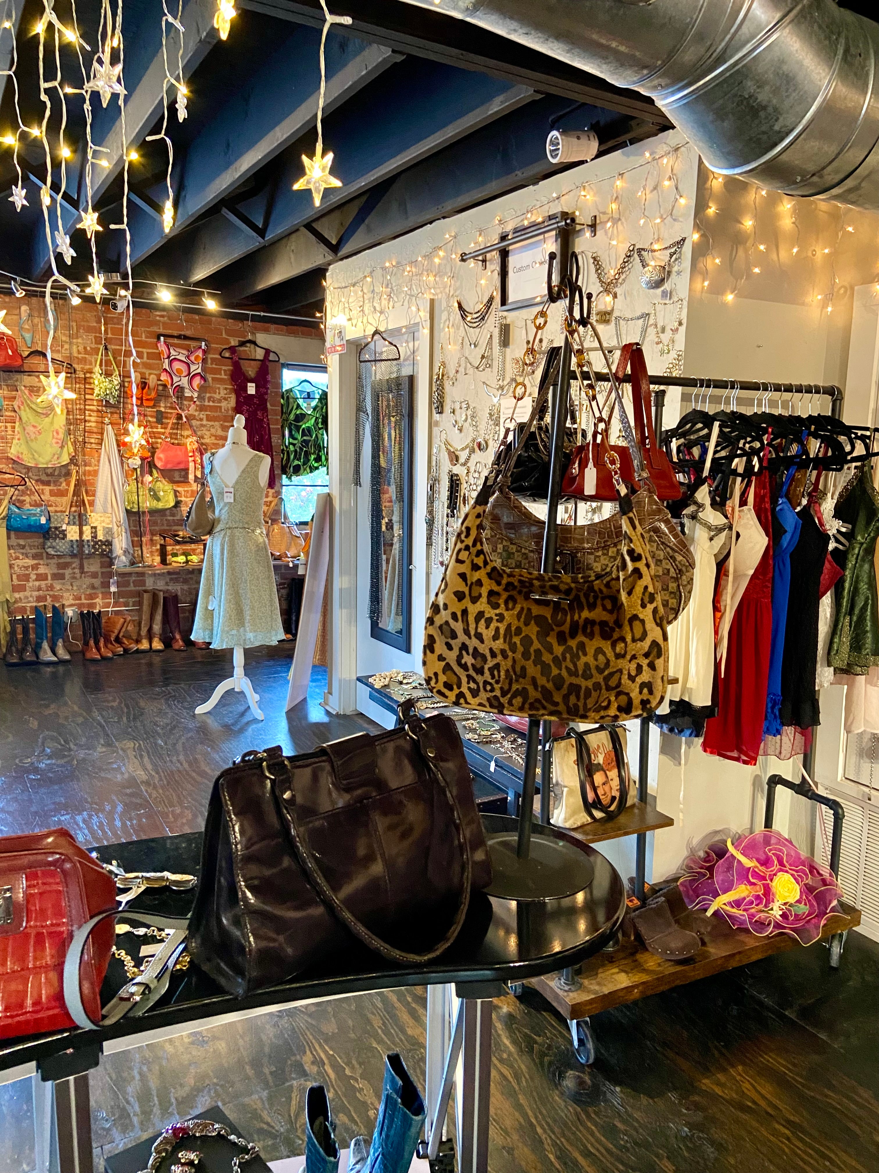 reworked chain handles Nine West bag color animal print