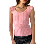 Y2K Babydoll Knit Top (S)