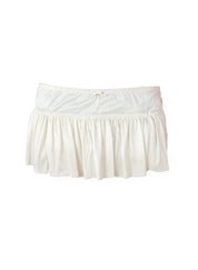 Vanilla Ribbon Micro Skirt (XS-L)