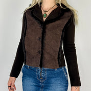 Vintage Leather Sweater (S/M)